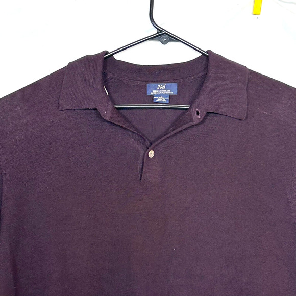 Brooks Brothers 346 Merino Wool Sweater Mens L Brown Long Sleeve Extra Fine - Picture 3 of 9